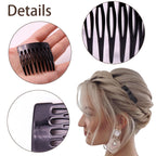 Suptizizkz French hair combs showing curved multi-tooth design