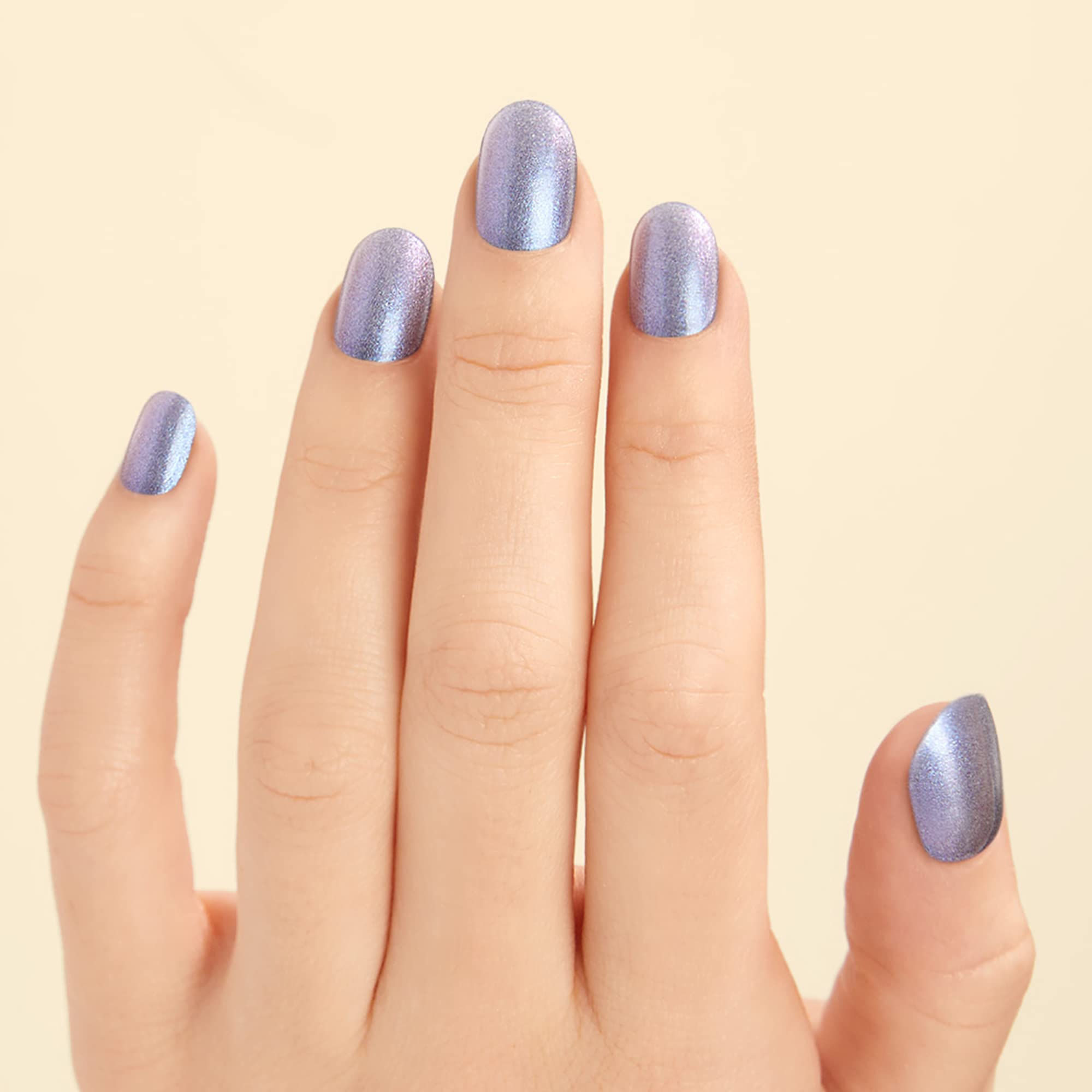Close up of Dashing Diva Digital Lavender gradient gel nail texture