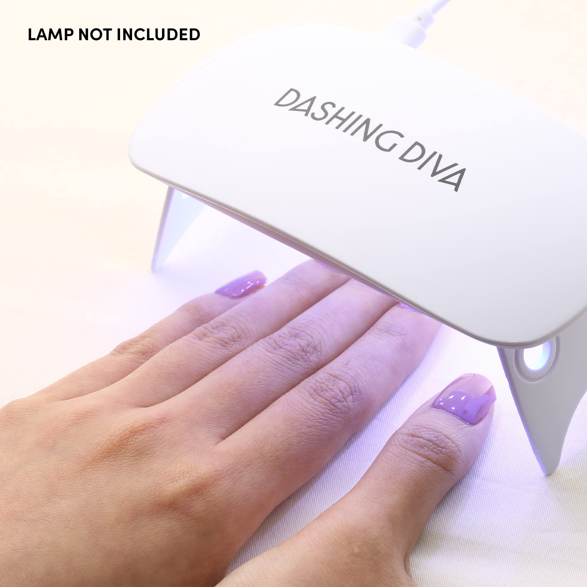 Dashing Diva Glaze nail kit components for home gel manicure