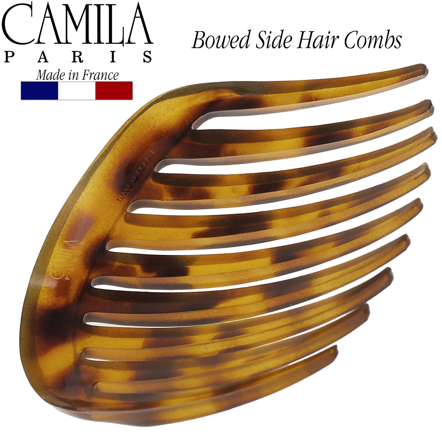 Side view of Tokyo tortoise hair side comb