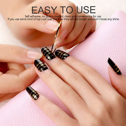 Fandamei nail tape rolls for geometric nail designs