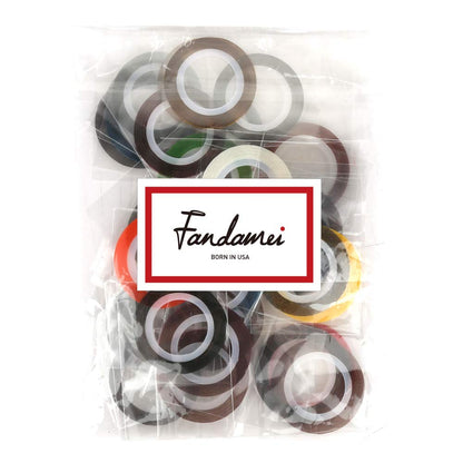 Assorted holographic and metallic nail striping tapes by Fandamei