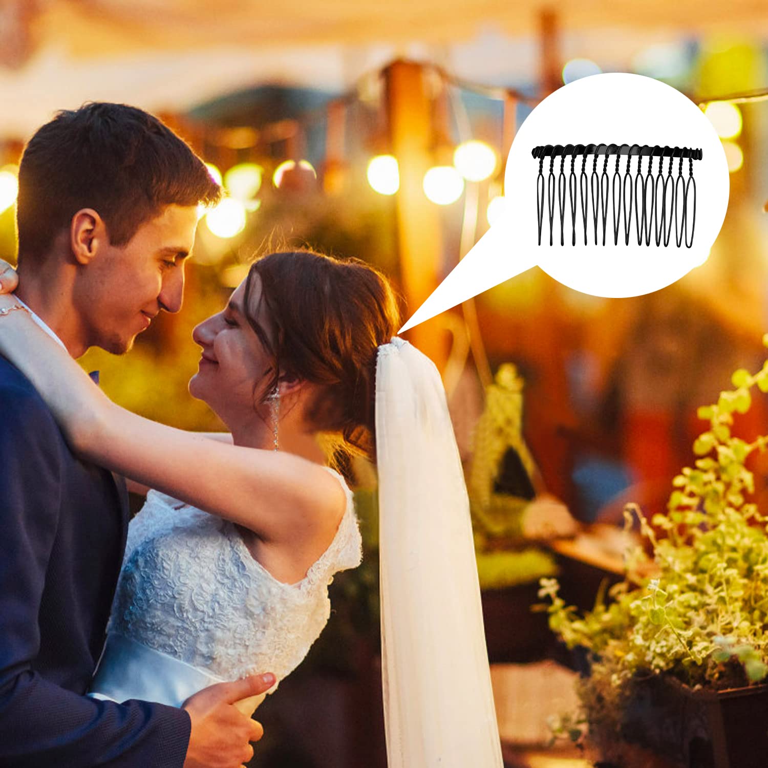 Rocutus metal hair comb showing rust-resistant finish
