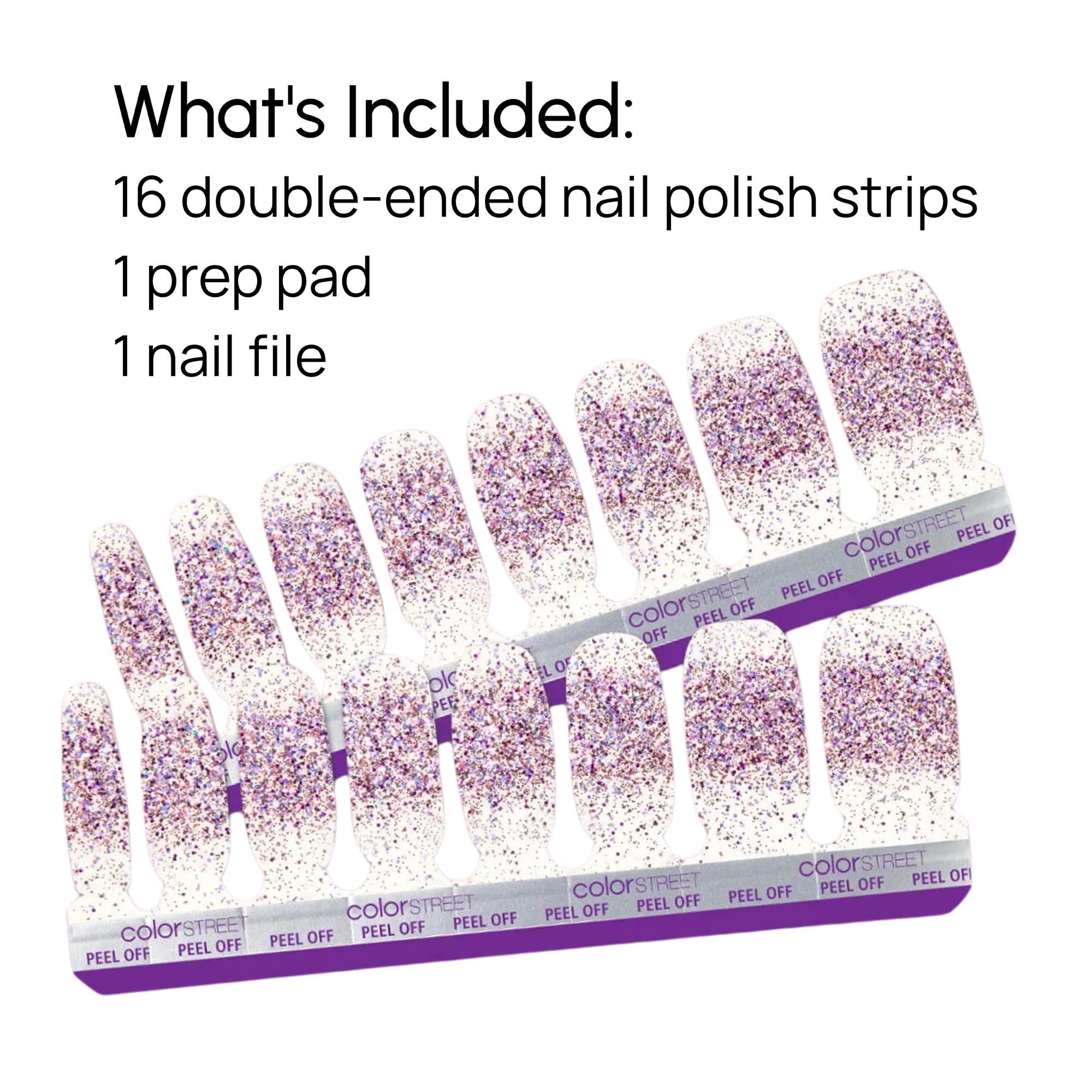Top view of Color Street Mount Crushmore nail polish strips