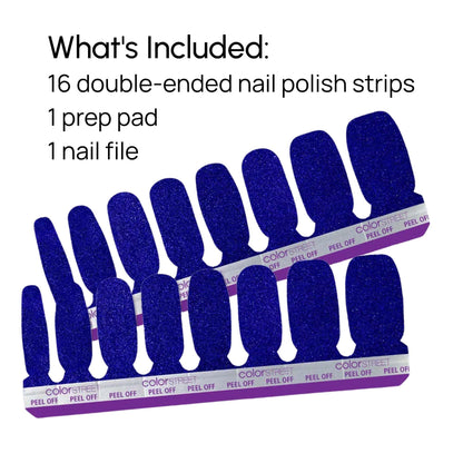Full product contents displaying the authentic imported packaging and individual nail strips.