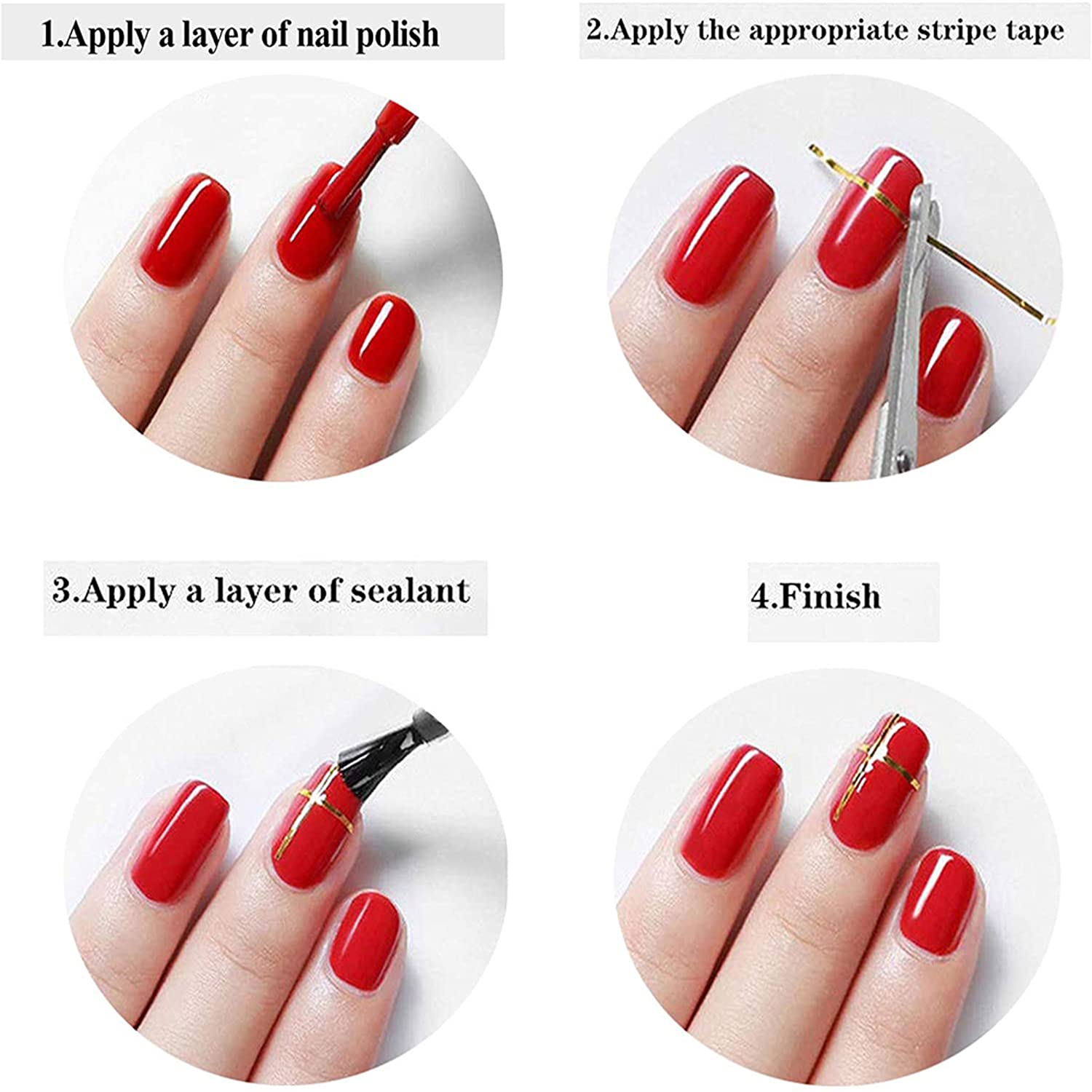 Professional nail art manicure tools kit packaging