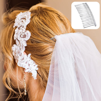 Durable rust resistant metal hair combs for DIY accessories