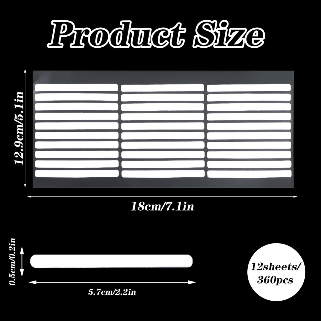 Abeillo clear acrylic press on nail adhesive sheets