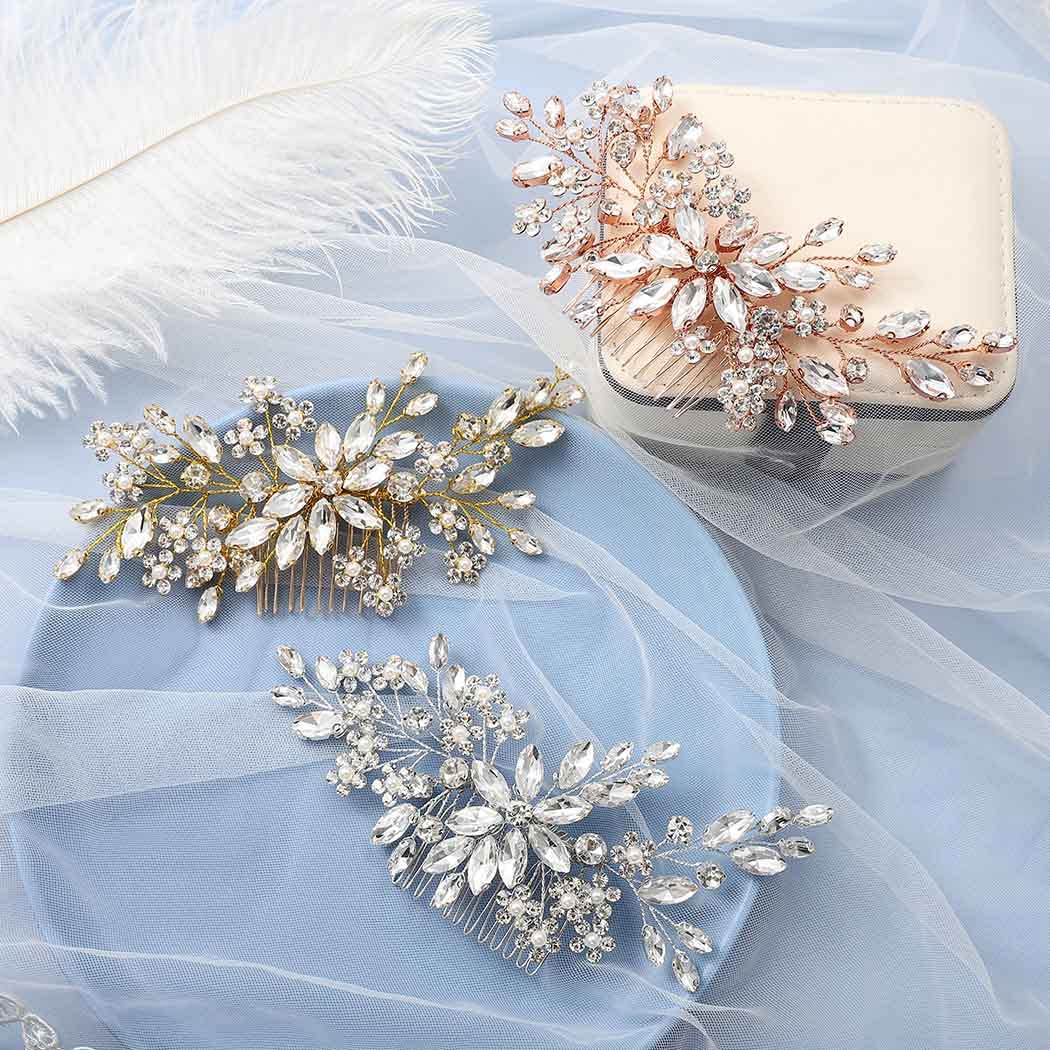 Catery hair comb silver teeth for secure hold