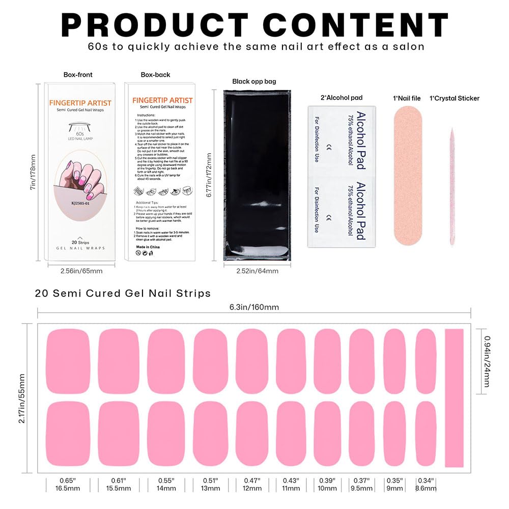 NAILOG ultraviolet LED lamp curing process for gel nails