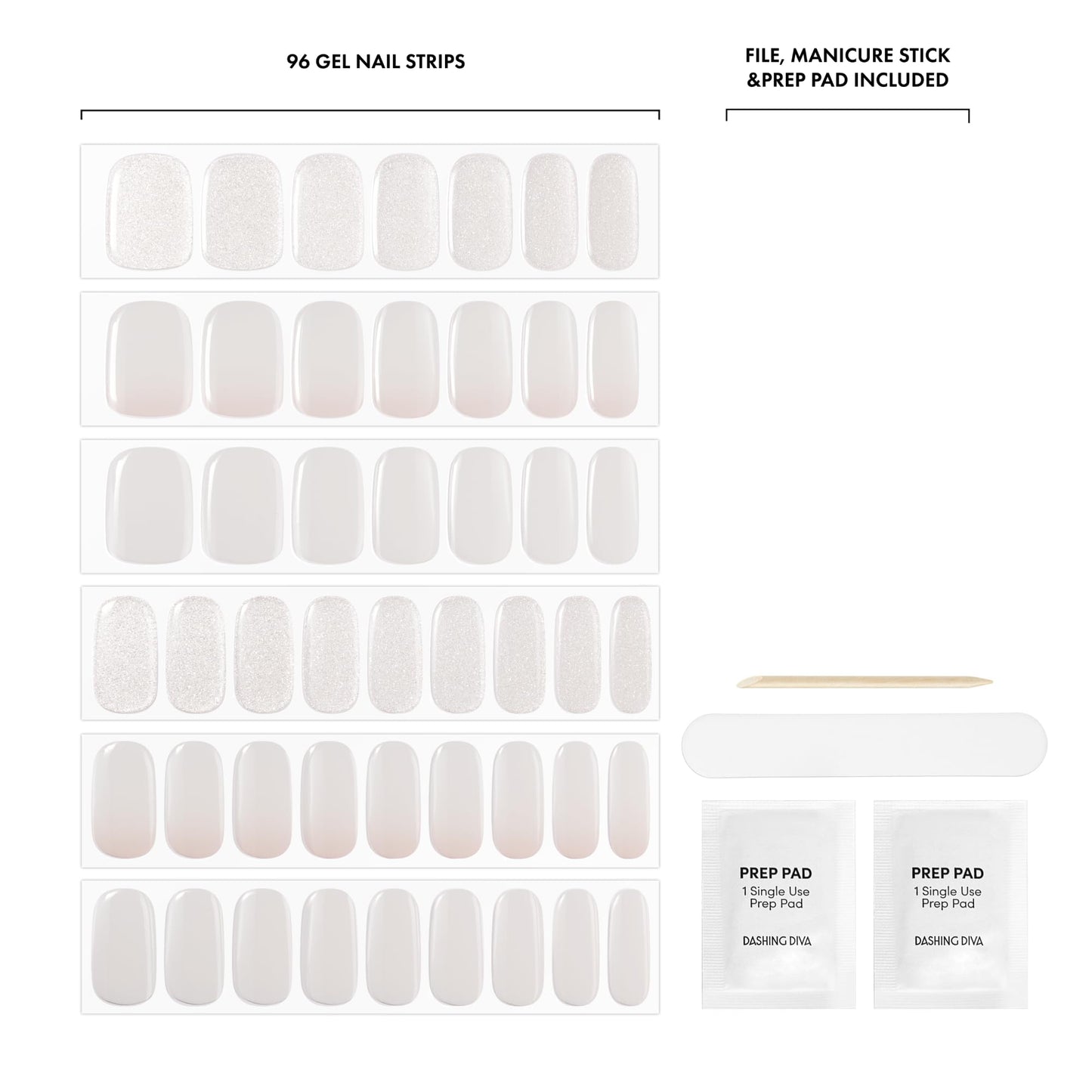 Dashing Diva Glaze three in one kit packaging highlighting chip resistant fourteen day salon wear attributes.