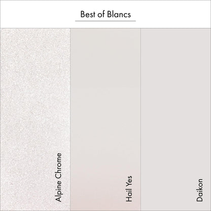 Dashing Diva Best of Blancs white shades gel stickers with sculpted dome effect design elements.