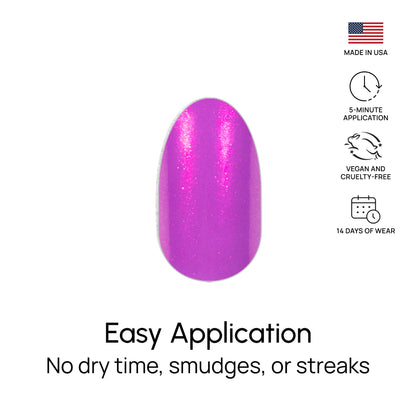 Instructions for easy peel and apply nail polish strips