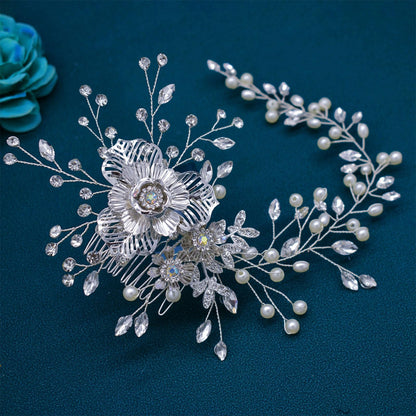 WONRLUA bridal hair jewellery showing the flexible soft alloy wire design.