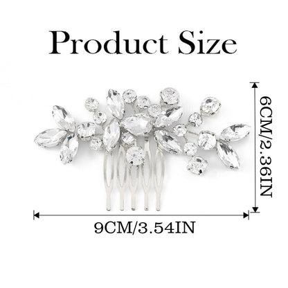 Flexible alloy wire design of JAKAWIN bridal hair piece