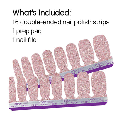 Side profile of Color Street Social Butterfly nail strips application