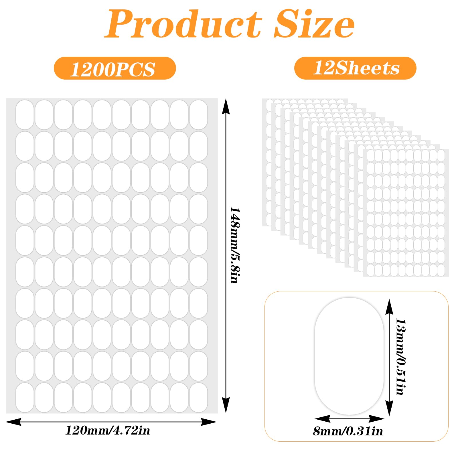 LXUEJIE transparent jelly adhesive dots being applied to a false nail display stand.