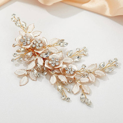 Back view of hair comb showing secure fitting mechanism for weddings