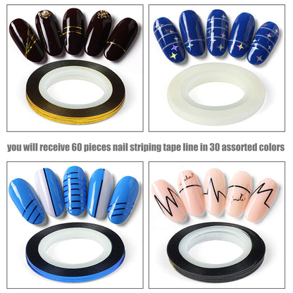 Individual roll of Myubwtf 1mm nail striping tape