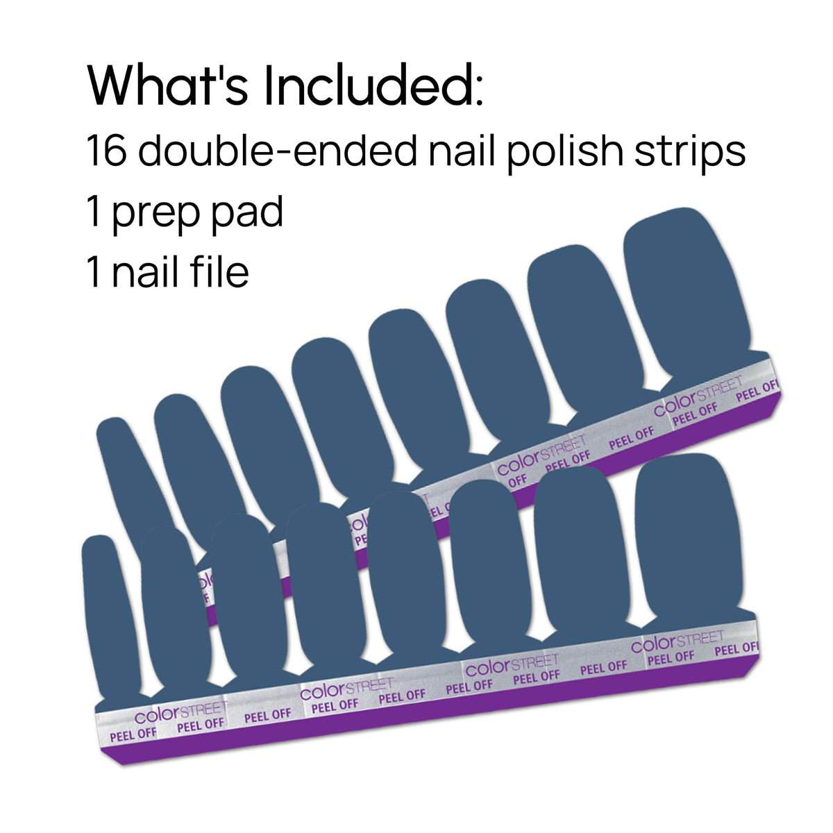 Color Street authentic USA imported nail care packaging back