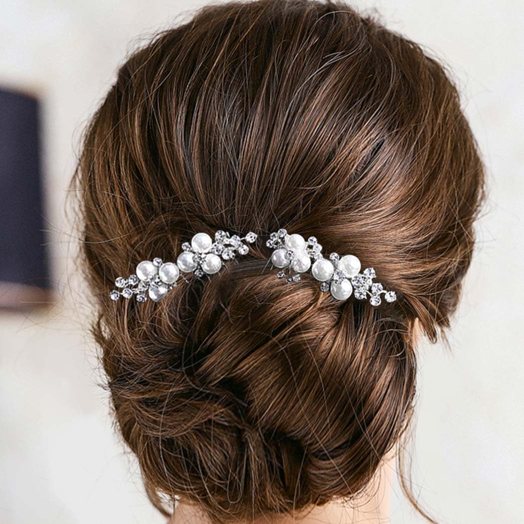 Asooll wedding hair clip showing flexible wire branches