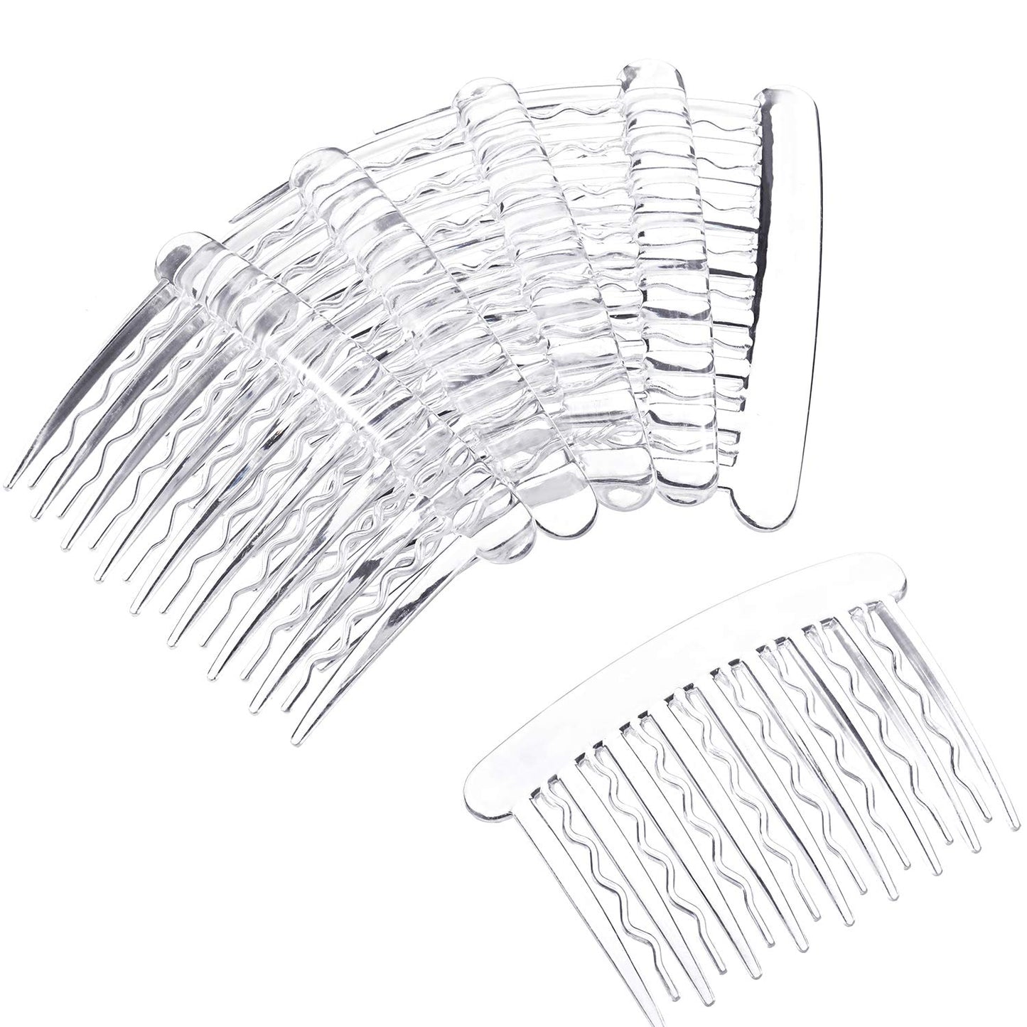 Close up of Gejoy plastic teeth side comb for fine hair