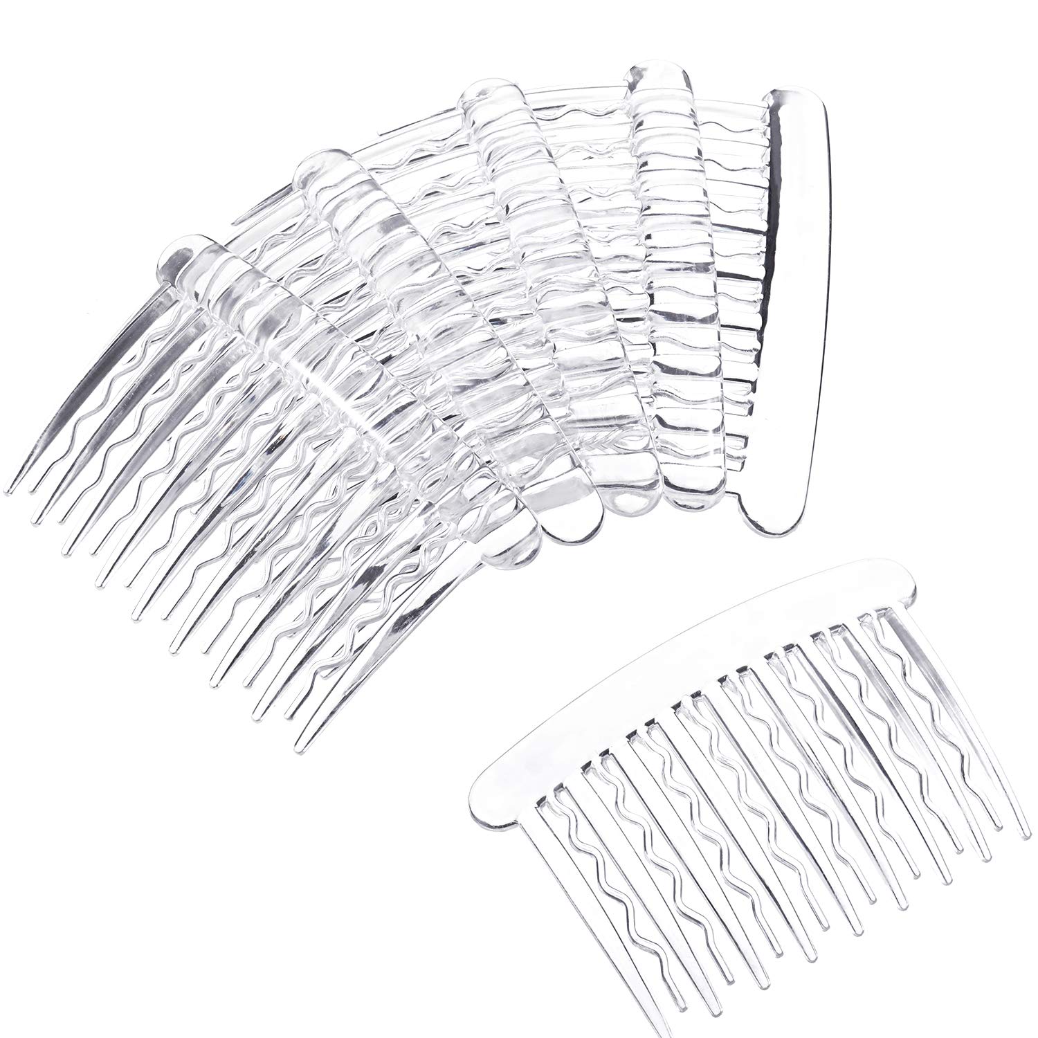 Close up of Gejoy plastic teeth side comb for fine hair
