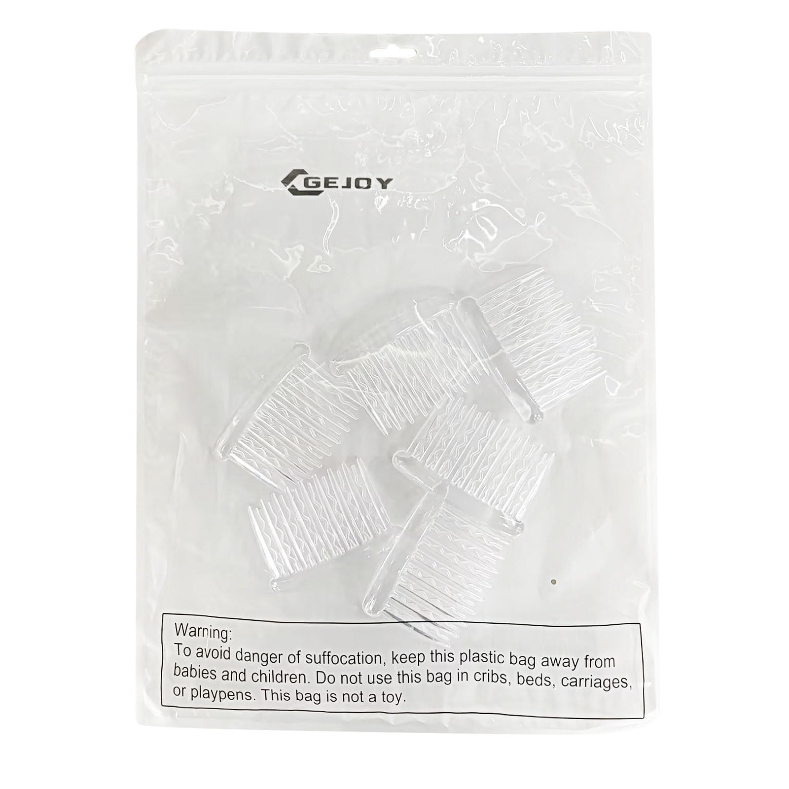 Gejoy hair accessory set with straight and wavy teeth design