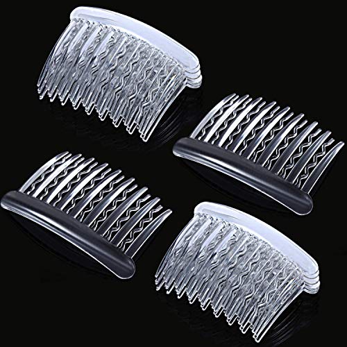 Transparent tortoise style hair combs for styling thin hair