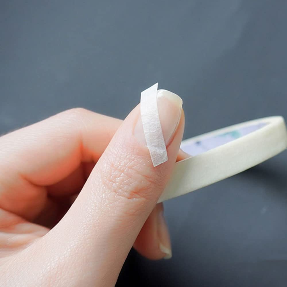 Using nail art tape for French manicure tips