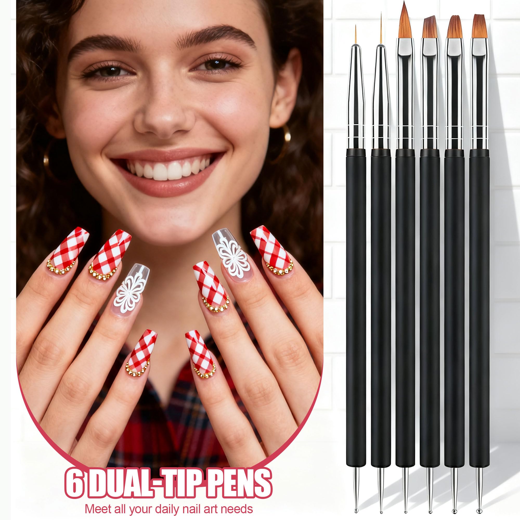 Vibrant assortment of metallic nail art striping tape rolls alongside precision tweezers