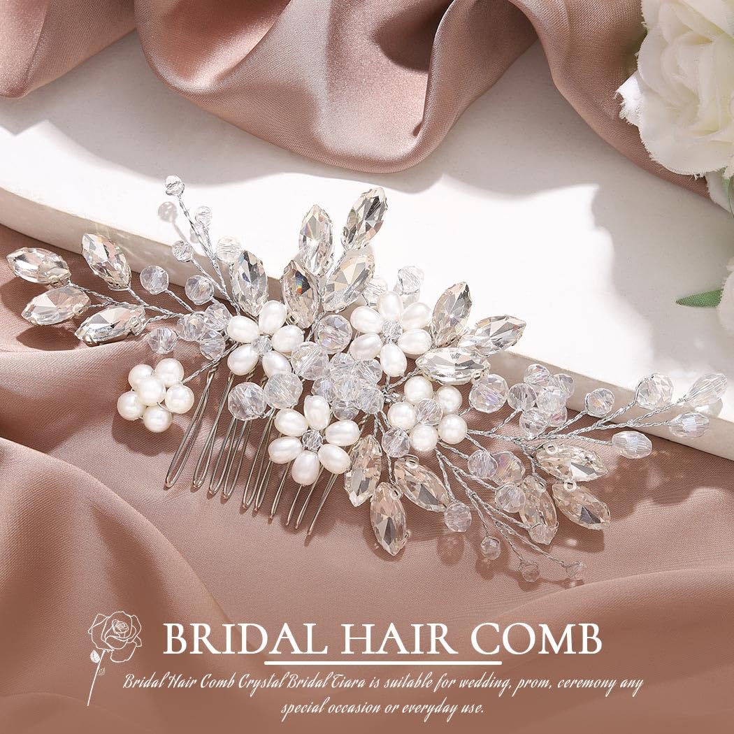 Jakawin bridal hair piece on a styled updo hairstyle