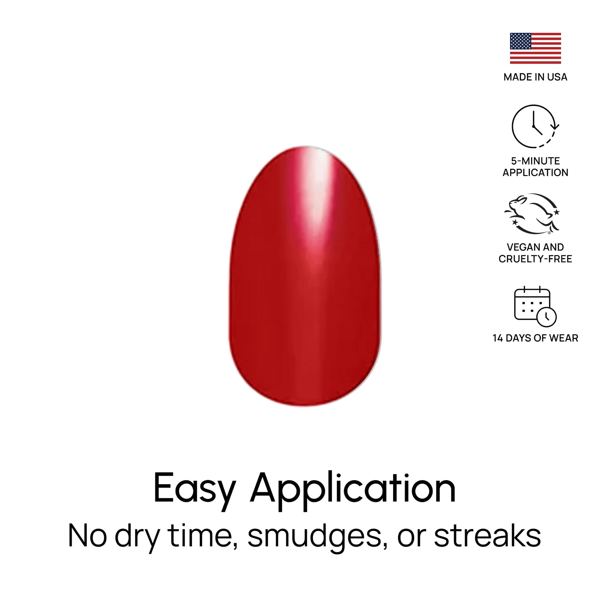 Detailed view of nail strip application process