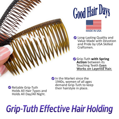 High quality USA imported hair combs for secure styling