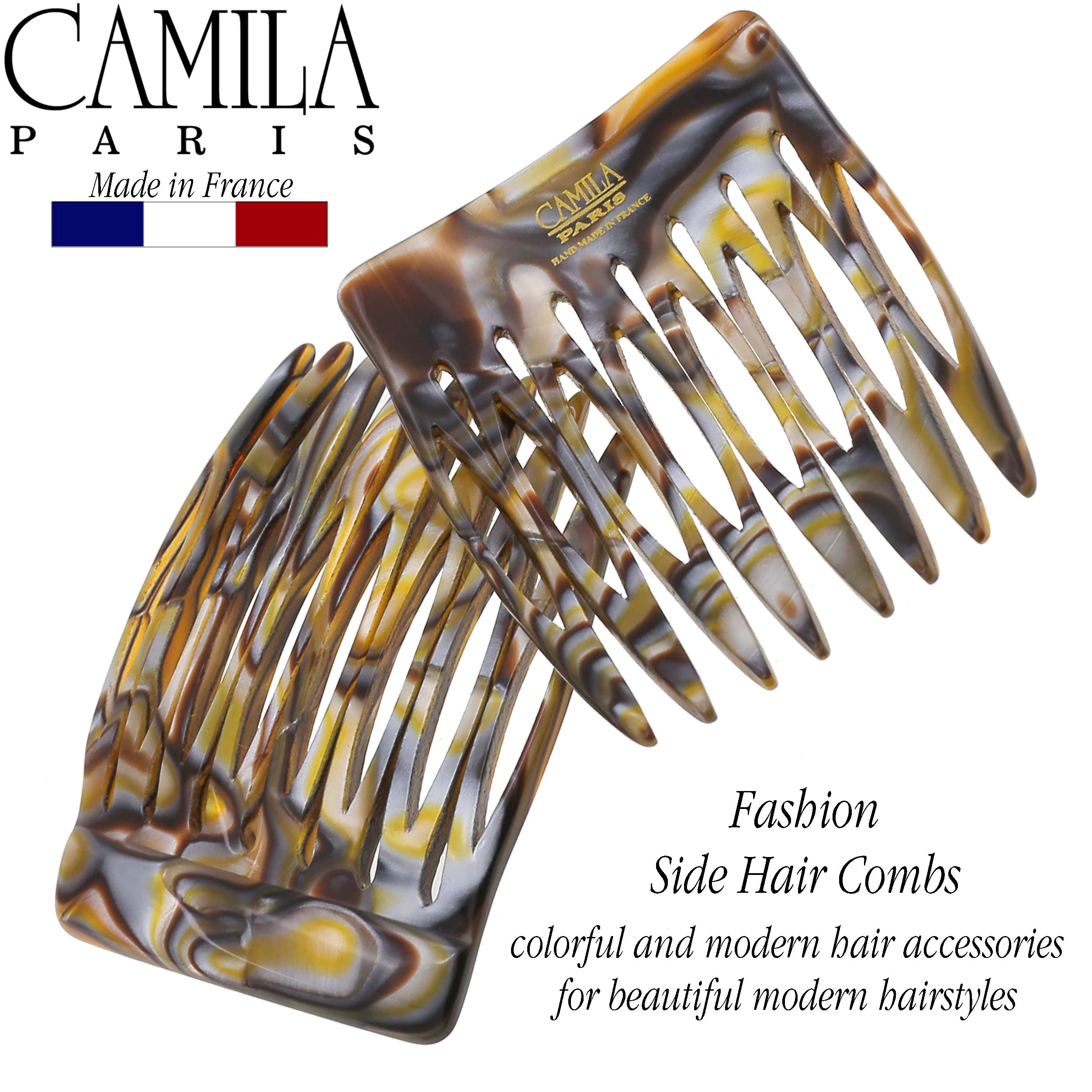 Durable cellulose acetate hair accessory made in France