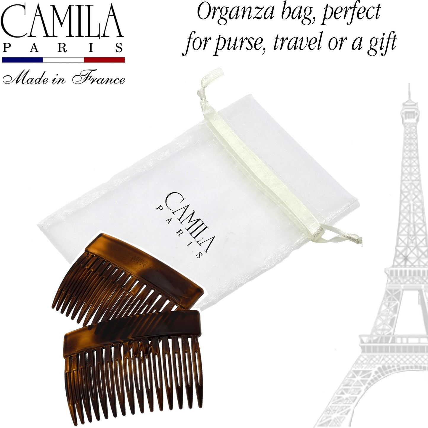 Authentic Camila Paris tortoise shell chignon up do styling accessory for girls