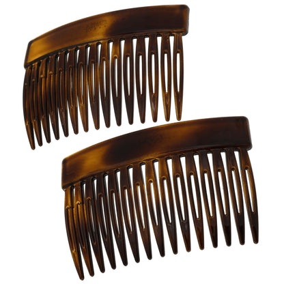 Lightweight non slip French hair side comb packaging and detailed teeth finish