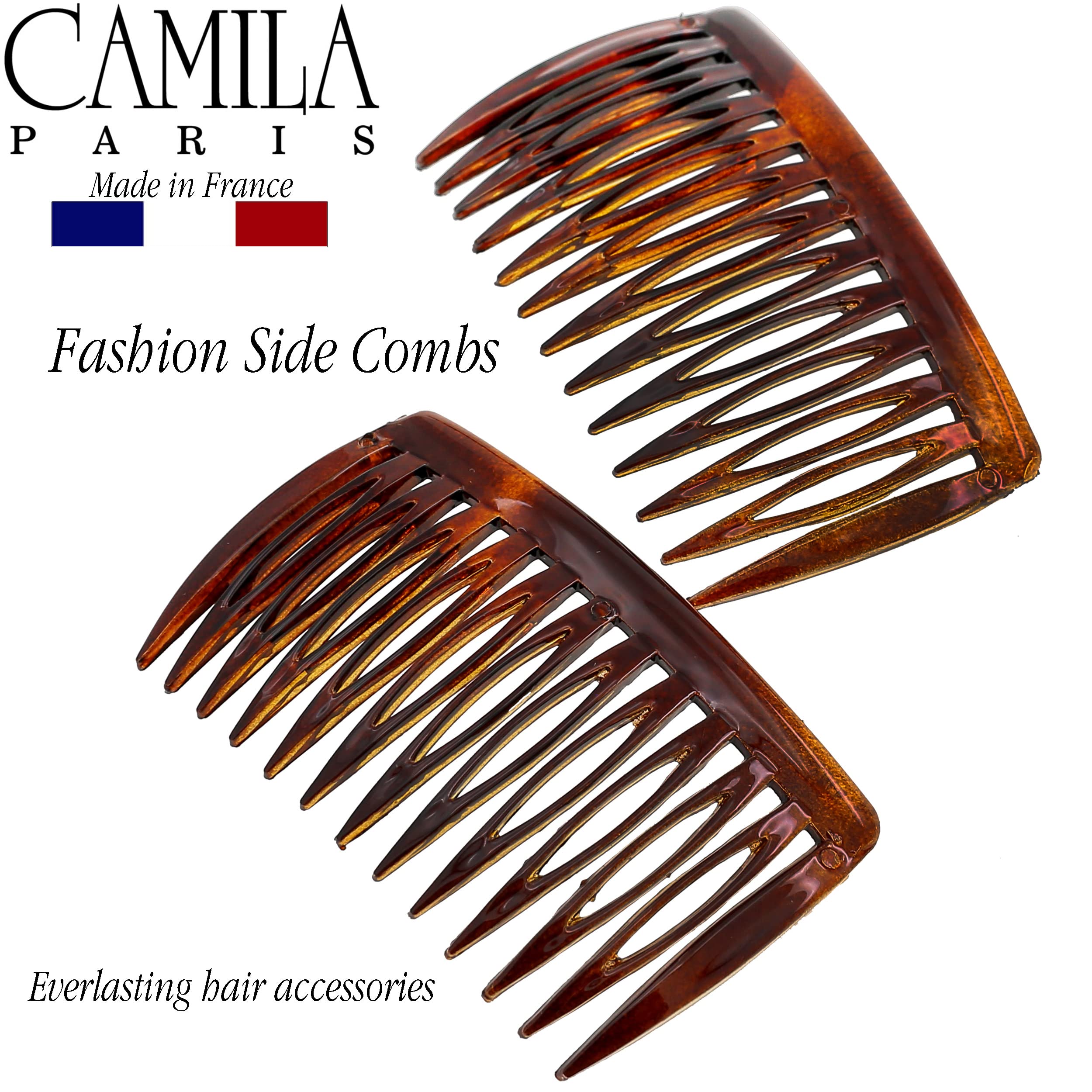 Camila Paris AD825/2 small hair side comb detail
