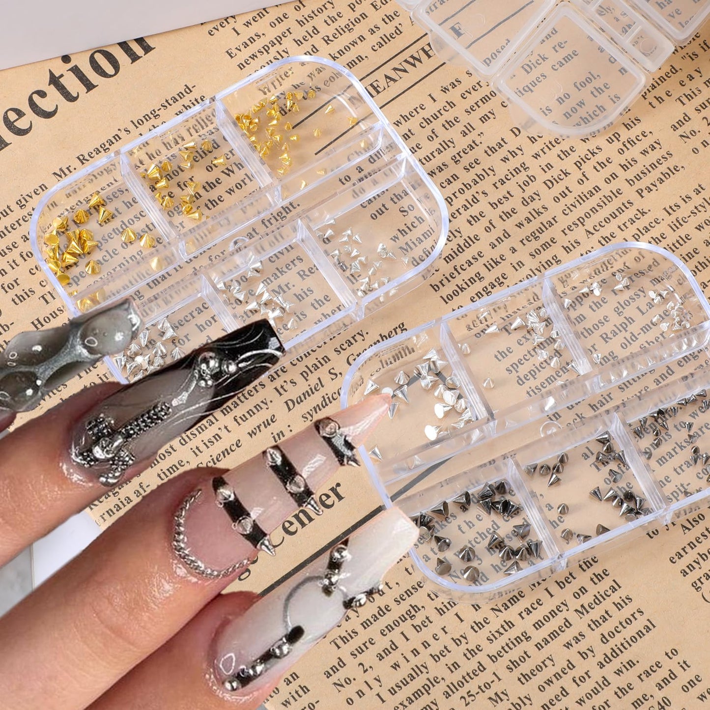 Qulkws 3D nail accessories set with tools