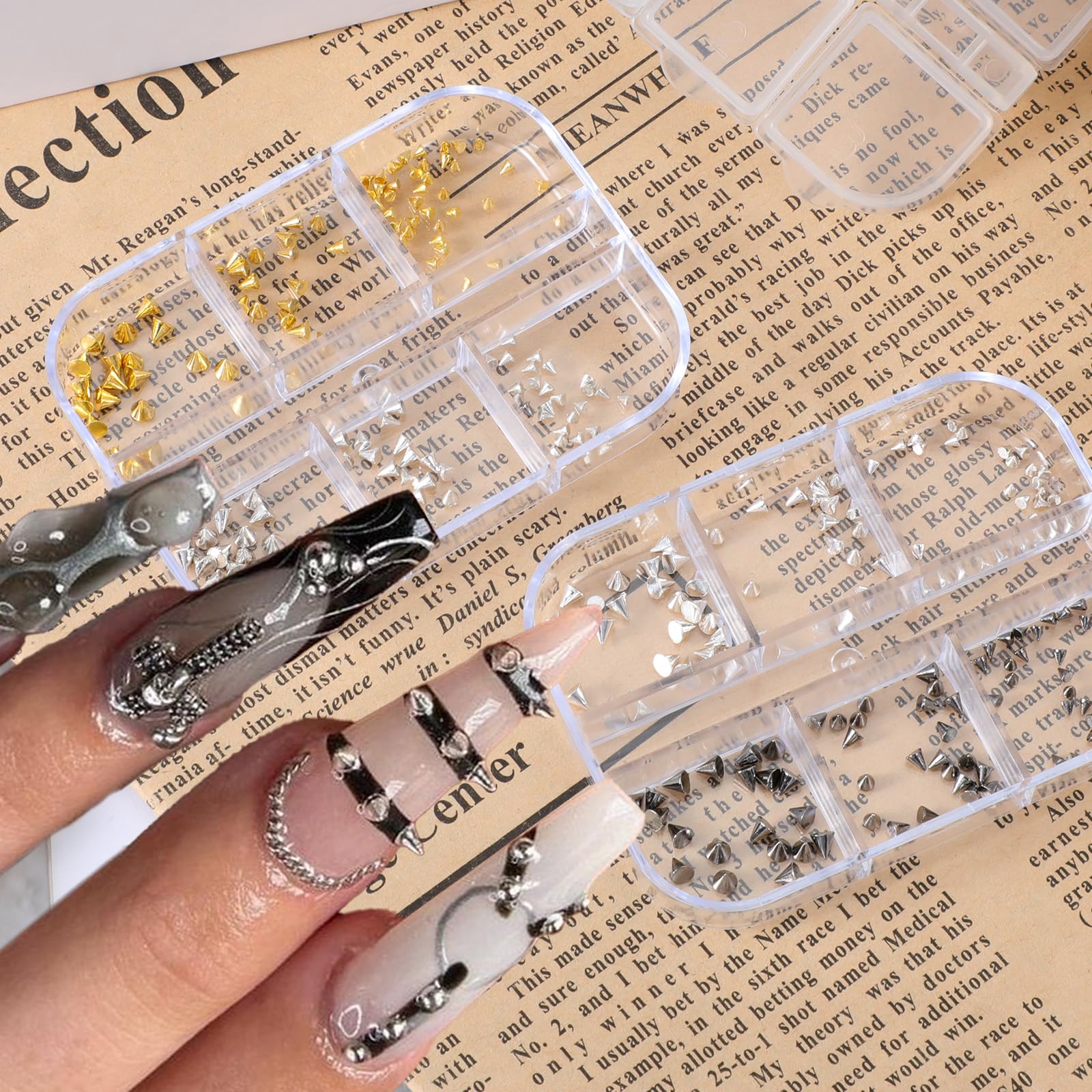 Qulkws 3D nail accessories set with tools