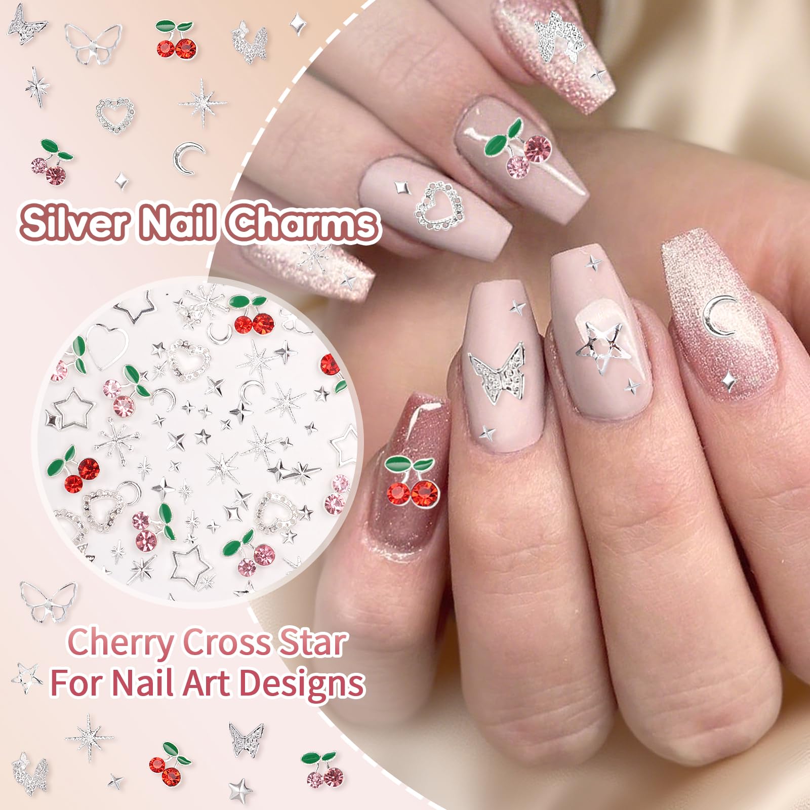 Professional 3D nail art decoration kit for DIY manicure