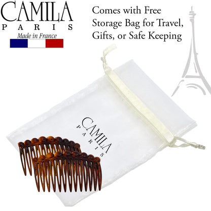 Durable cellulose acetate texture of Camila Paris hair combs