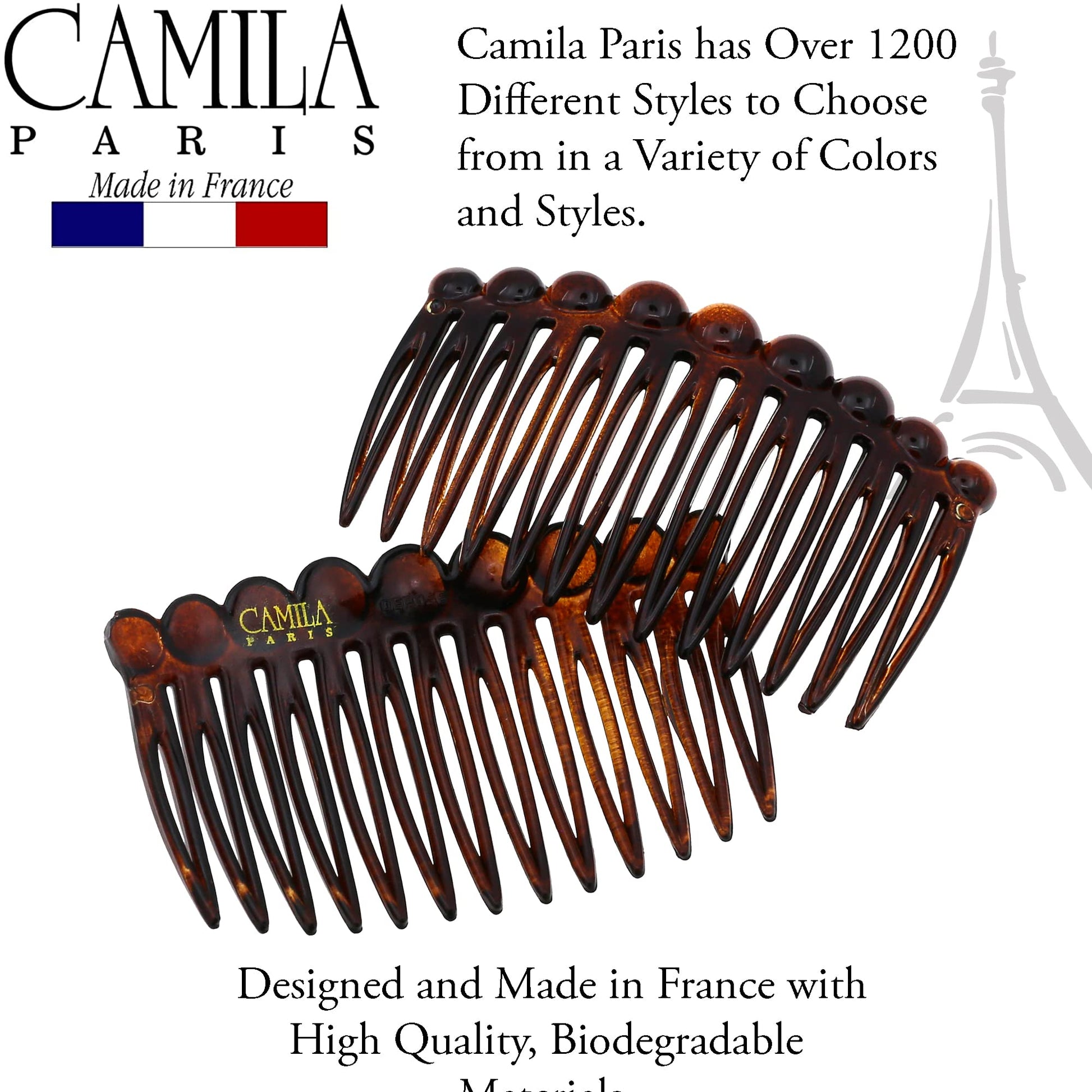 Camila Paris French hair combs for up-do styling