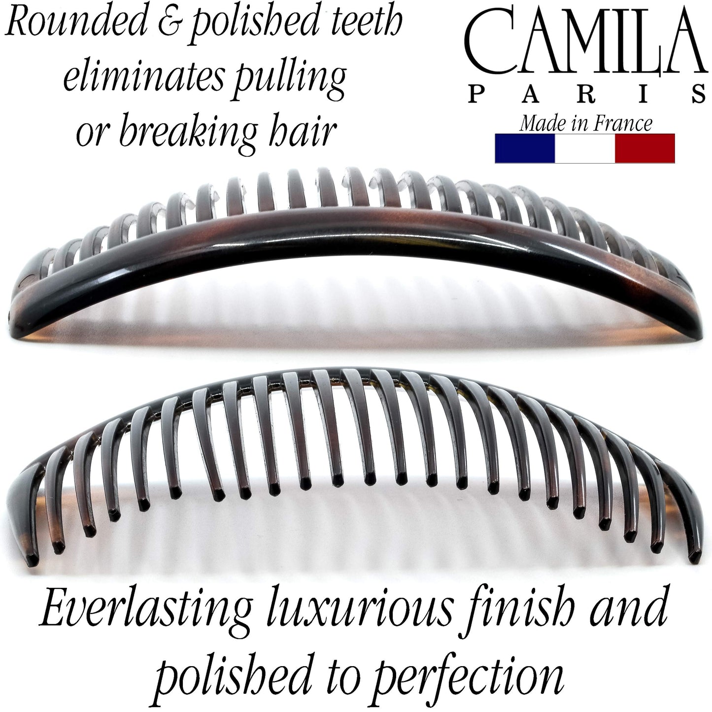 Camila Paris hair comb for up-do styling