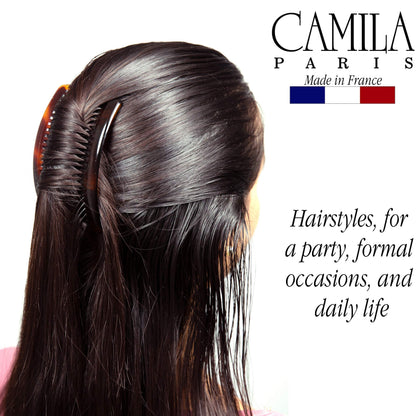 Camila Paris hair accessories in branded packaging