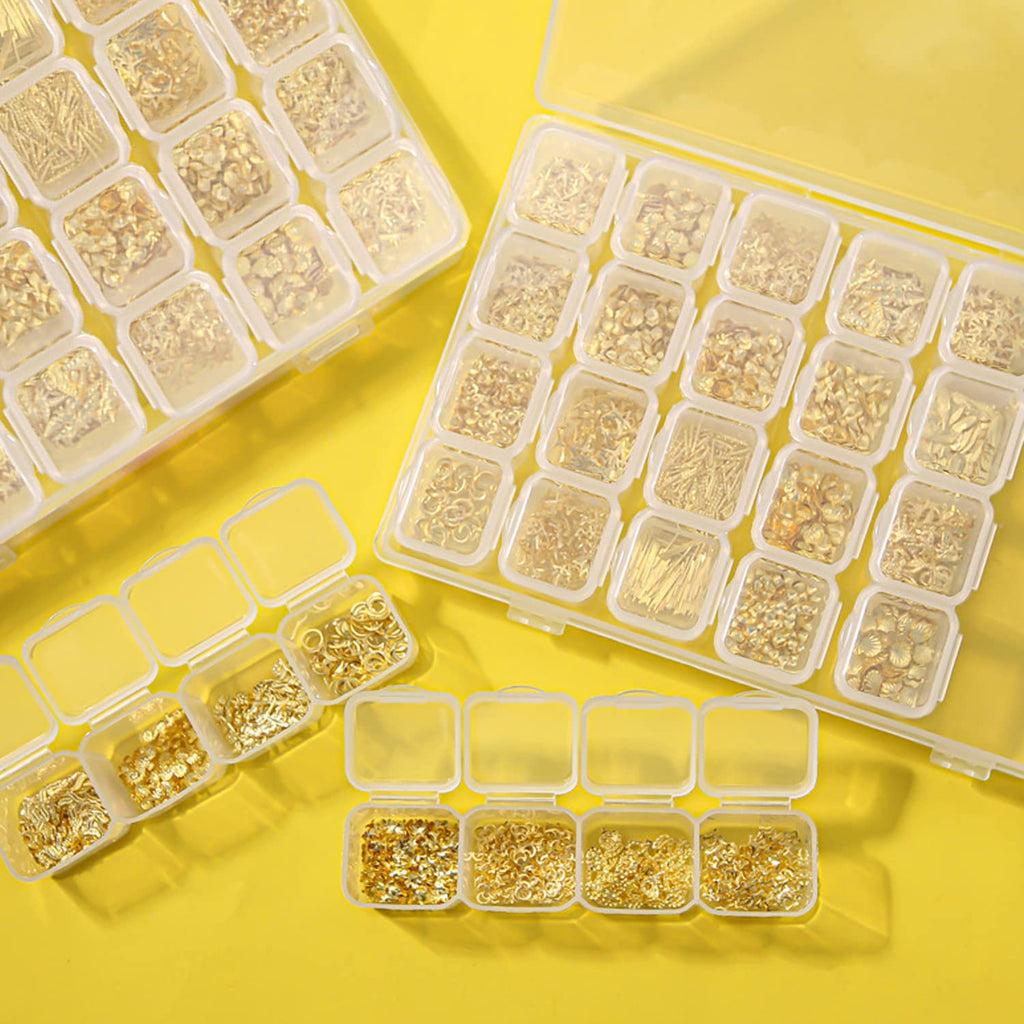 Vezocim 28 grids nail art studs open box layout