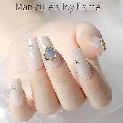 Compact travel friendly packaging of HYWWPFLAY imported gothic metal frame nail art accessories