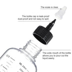SynHHergyx plastic squeeze containers highlighting the adjustable black twist on top tip cap for controlled liquid flow.