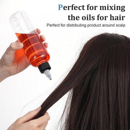 SynHHergyx multi size root hair coloring bottles standing upright on a clean background illustrating the round shape design.