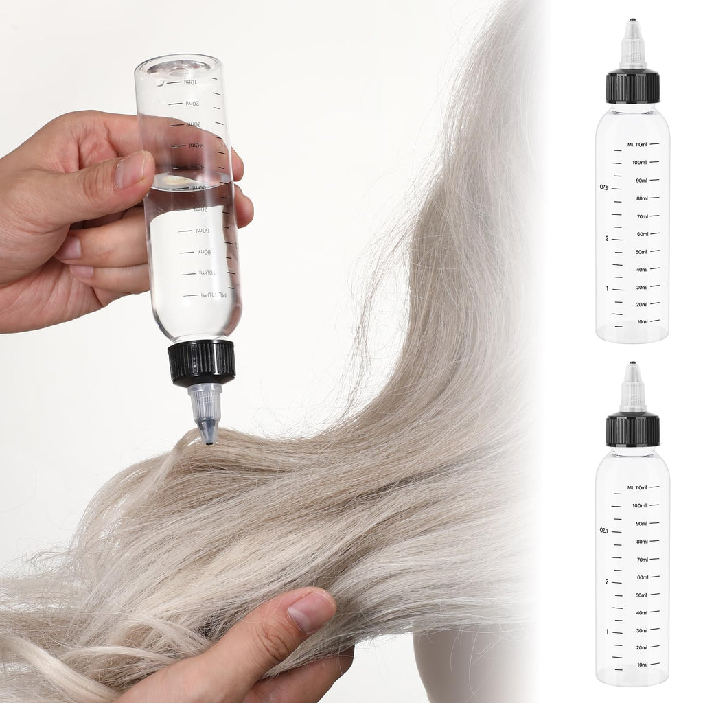 Sliverdew transparent mixing bottle for scalp serums and DIY hair treatments.